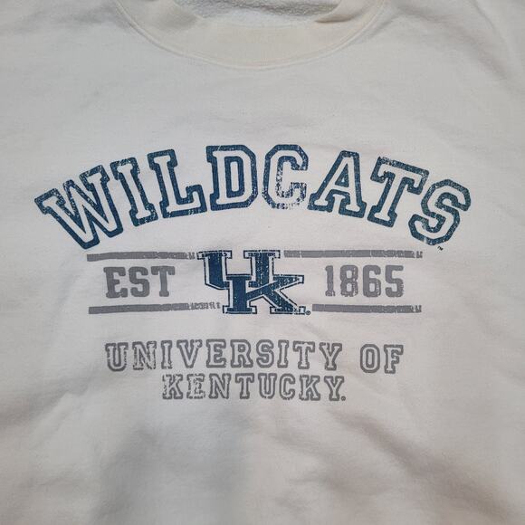 Y2K Kentucky Wildcats Champion Sweatshirt Mens Large Boxy Fit Cropped - Picture 2 of 10